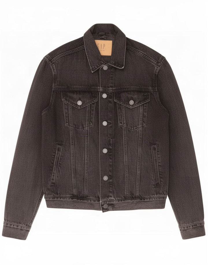Gap Herre denimjakke UK 36 Lille sort bomuld