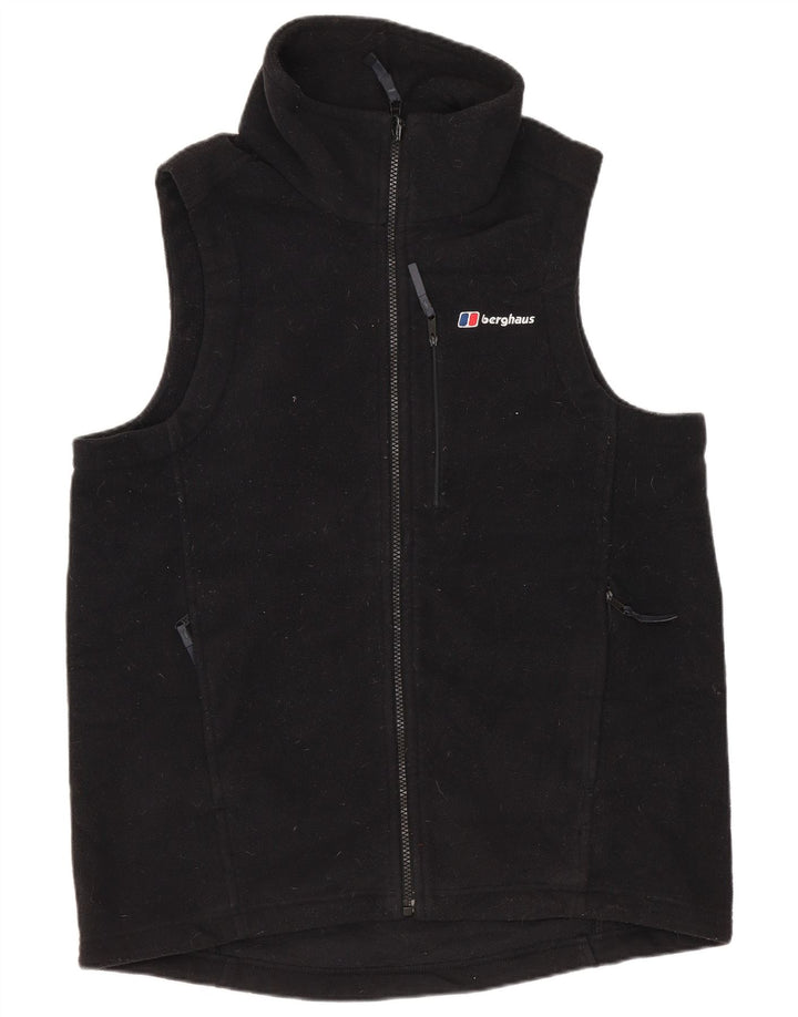 BERGHAUS Herre Fleece Gilet UK 36 Small Black Polyester