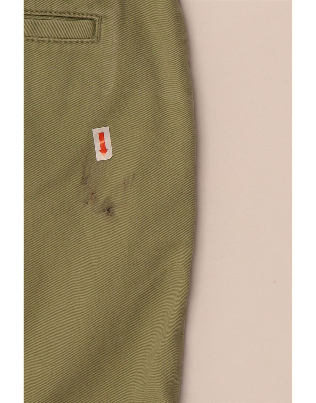 FAT FACE Dame Slim Chino Bukser UK 10 Small W32 L32 Khaki Bomuld