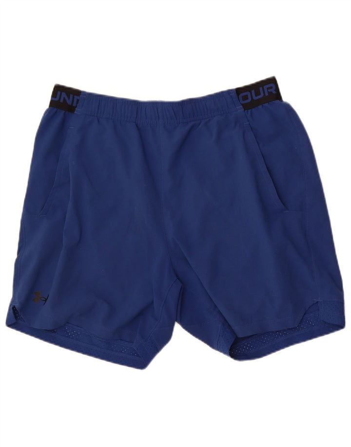 Under Armour Herre grafiske sportsshorts XL blå polyester