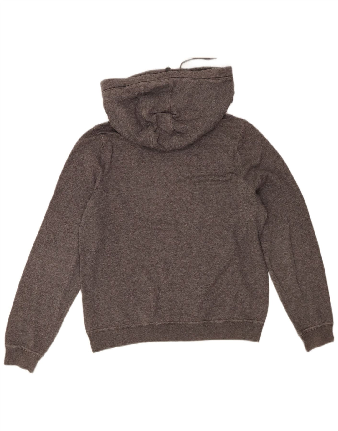 NIKE Womens Oversized Hoodie Jumper UK 10 Small Grey Cotton