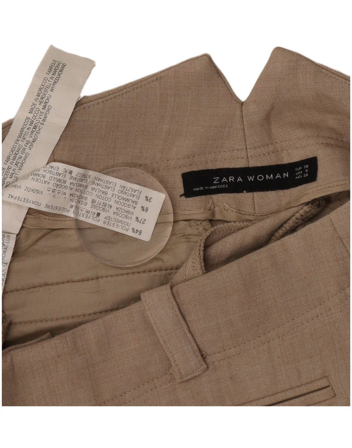 Zara lige jakkesæt til kvinder EU 38 Small W28 L29 Grå polyester
