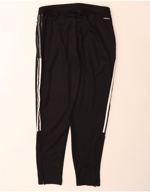 Adidas Aeroready træningsdragtsbukser til kvinder UK 16/18 Large Black Polyester