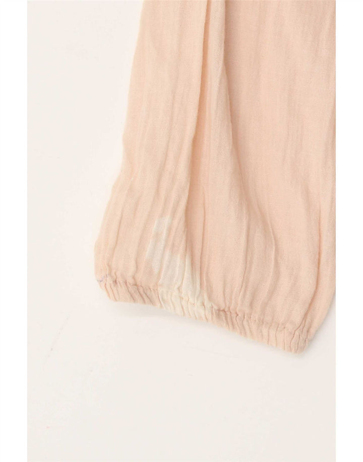 Zara skjortebluse til kvinder UK 16 Large Pink Bomuld