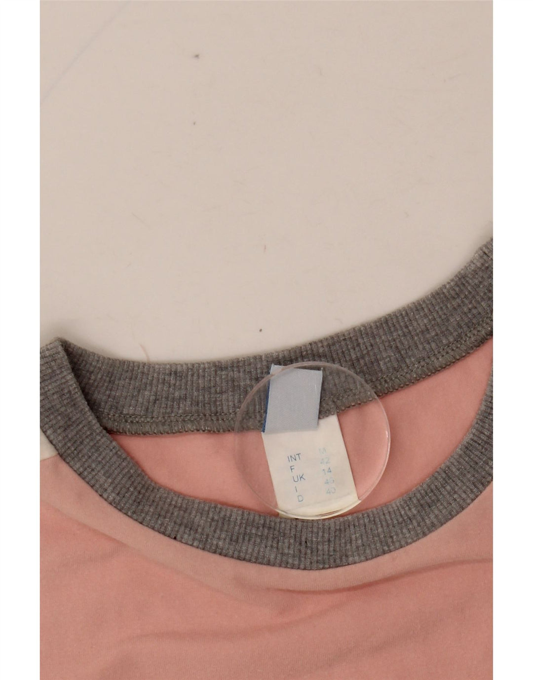 ARENA Dame Crop Grafisk T-Shirt Top UK 14 Medium Pink Colourblock Bomuld