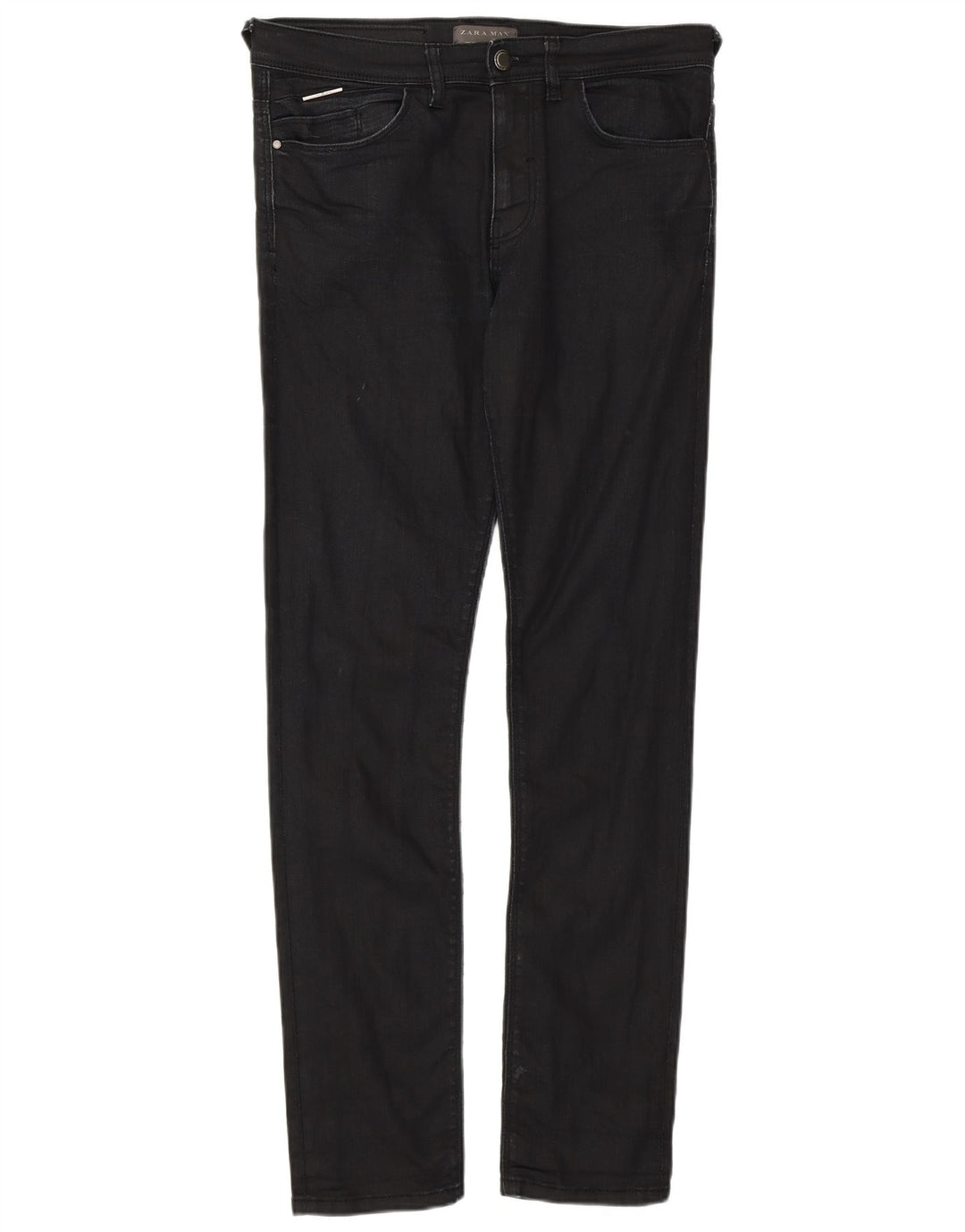 ZARA Skinny Jeans til mænd EU 40 Medium W31 L30 Sort Bomuld