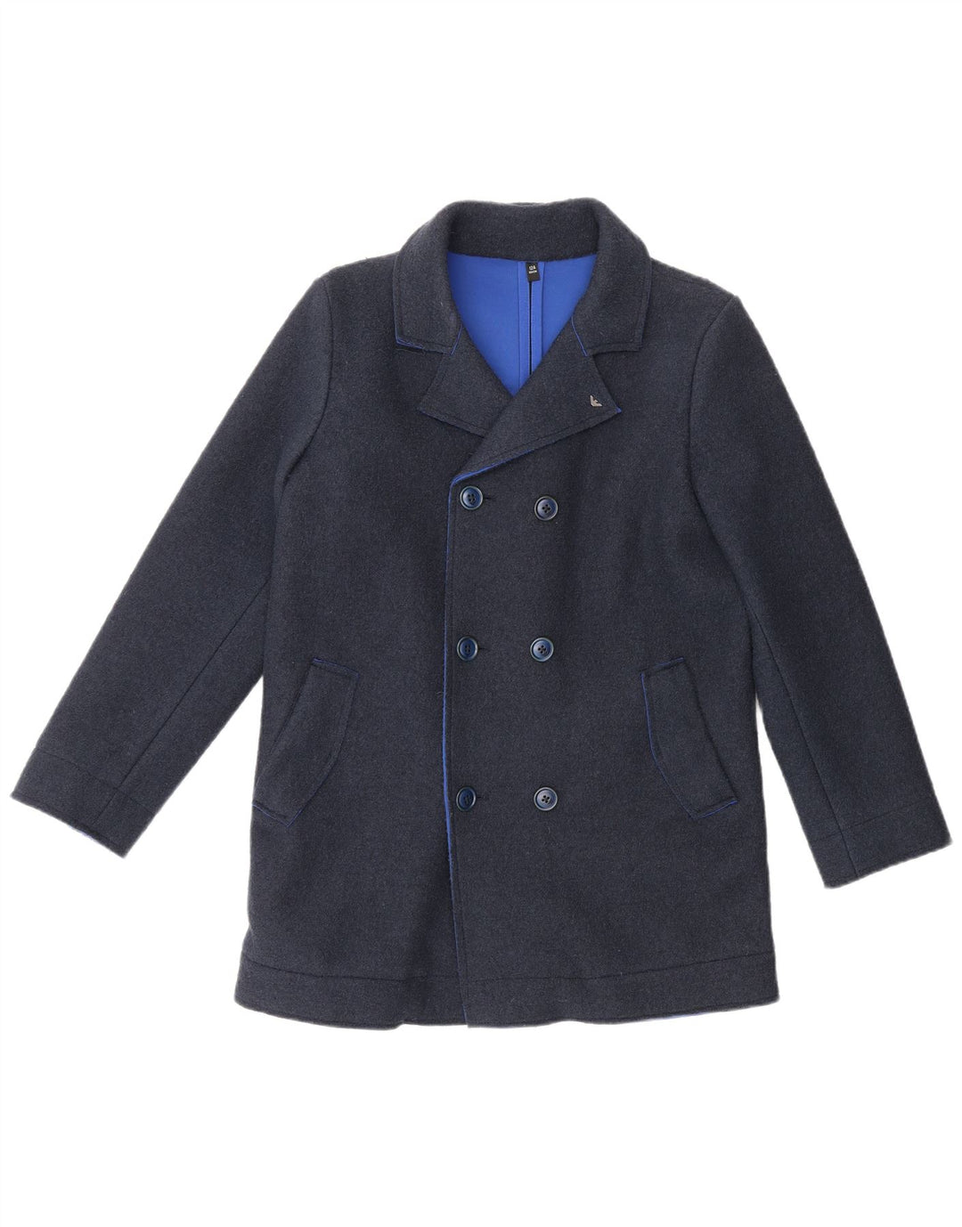 Armani Junior Boys Pea Coat 11-12 år Navy Blue
