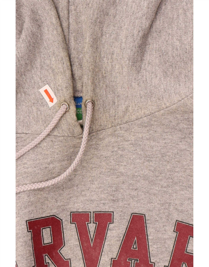 Champion Herre Harvard Graphic Regular Fit Hoodie Jumper Medium Grey