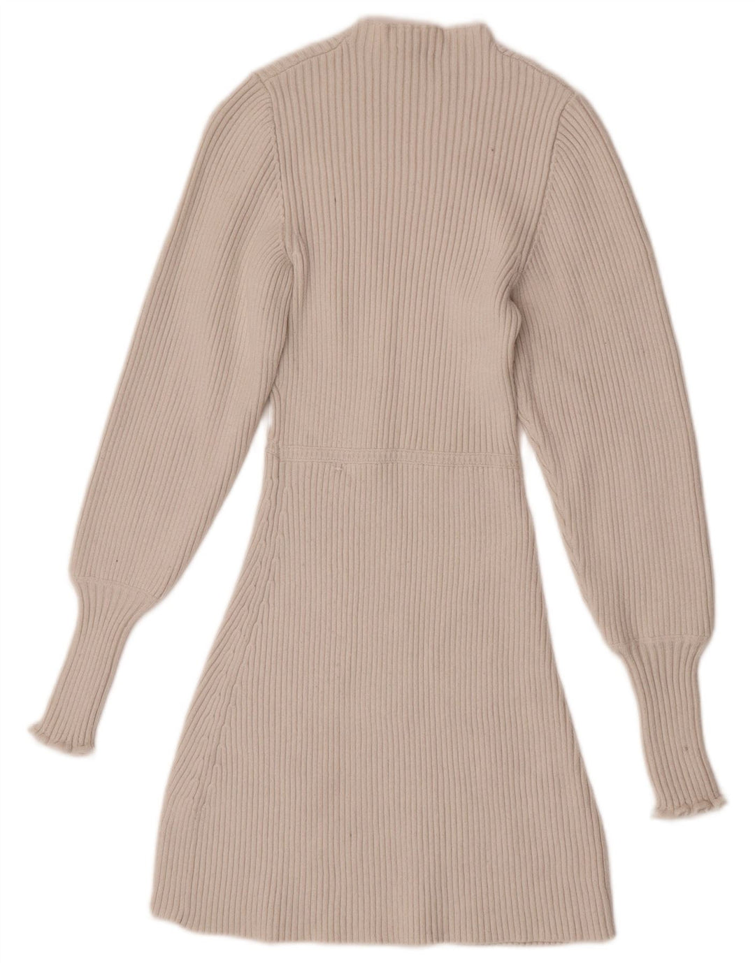 Zara Dame Langærmet Jumper Dress UK 8 Small White