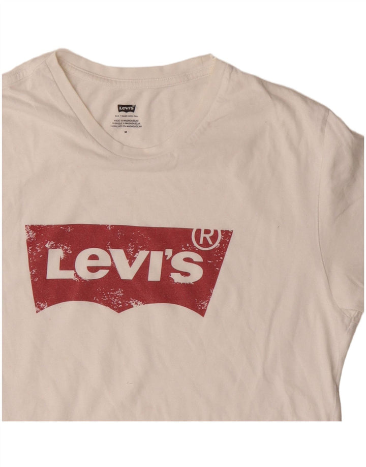 Levi's Herre grafisk T-shirt top mellem hvid bomuld