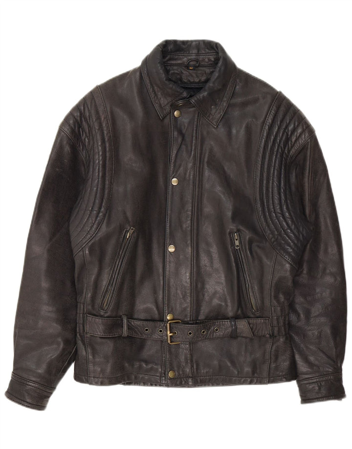 EUROX Herre Harley Davidson Moto Racer Jacket UK 38 Medium Sort
