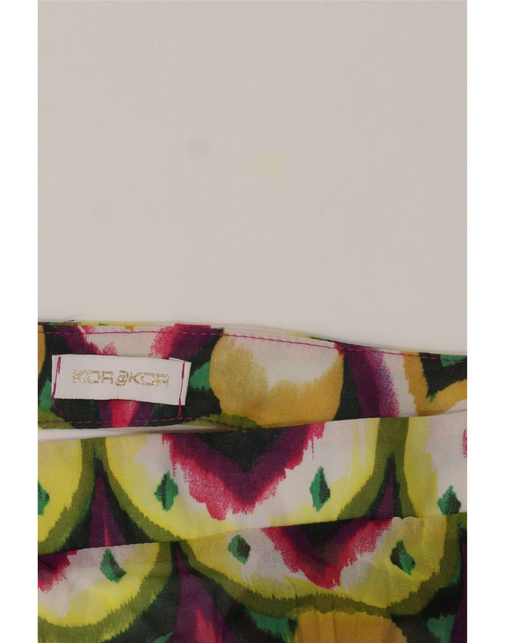 KOR@KOR Womens Abstract Pattern Drop Waist Dress UK 10 Small Multicoloured Vintage Kor@Kor and Second-Hand Kor@Kor from Messina Hembry 