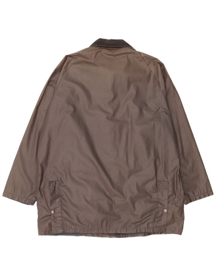 Conbipel Herre vokset bomuldsjakke UK 42 XL Khaki Polyester
