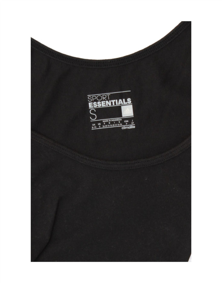 Adidas Dame Climalite Grafisk Vest Top UK 8/10 Small Black