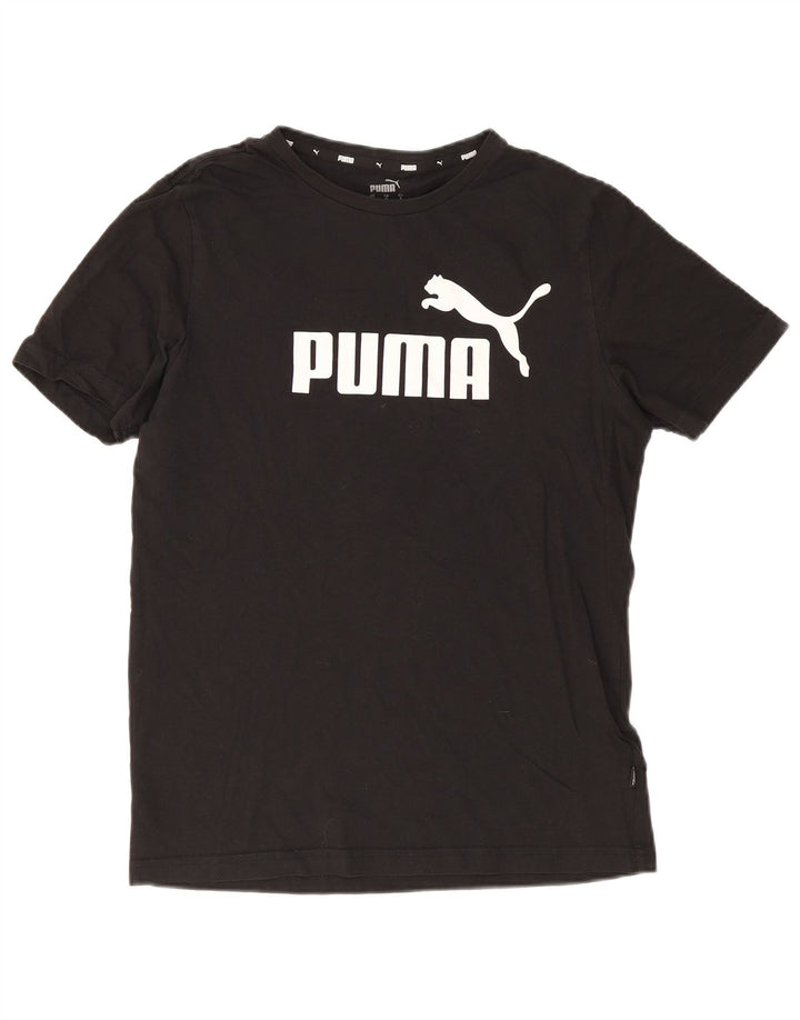 Puma Herre grafisk T-shirt top lille sort bomuld