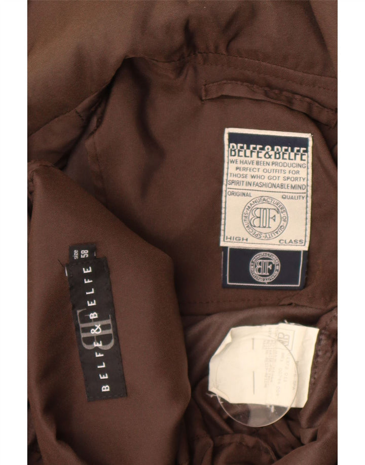 Belfe & Belfe Herre Hooded Parka Jacket IT 58 4XL Brun Polyamid