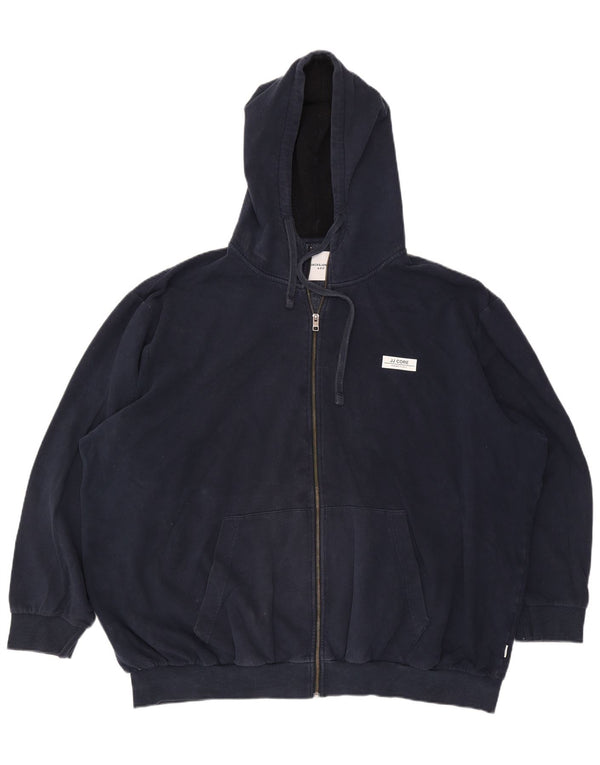 Jack & Jones Herre Grafisk Loose Fit Hættetrøje Sweater 3XL Navy Blue Bomuld