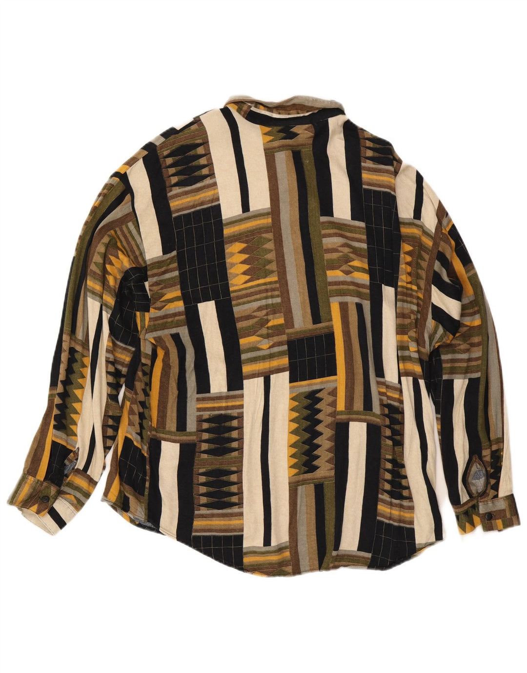 Hutspah herreskjorte XL flerfarvet geometrisk rayon