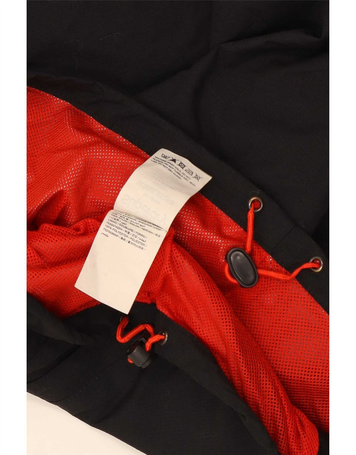 Superdry Herre The Windcheater Grafisk regnjakke UK 36 Lille sort nylon