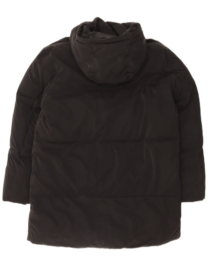 Zara Herre Hooded Polstret Frakke UK 38 Medium Black