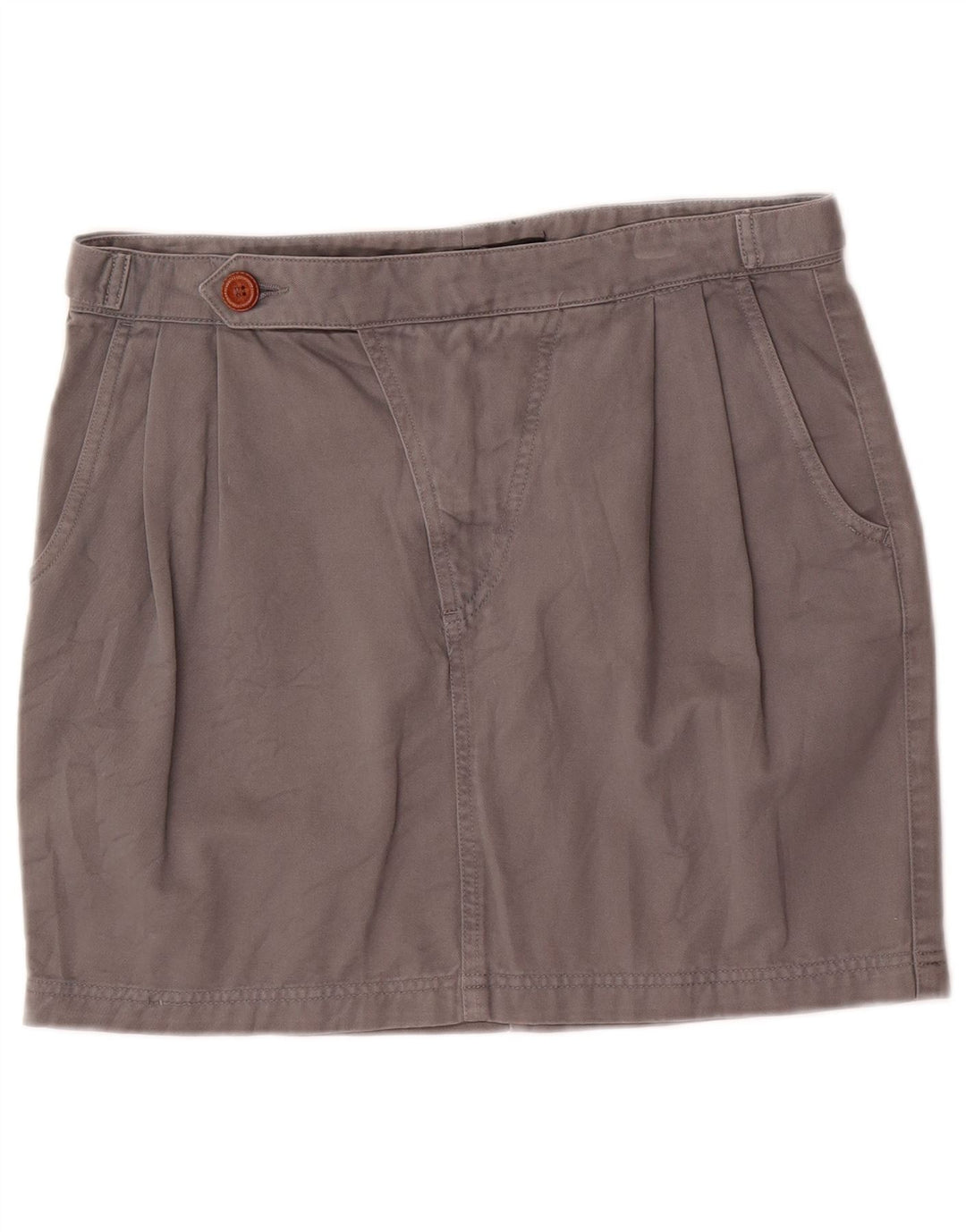 Zara Dame Trafaluc Pegged Mini Nederdel EU 40 Medium W30 Grå Bomuld