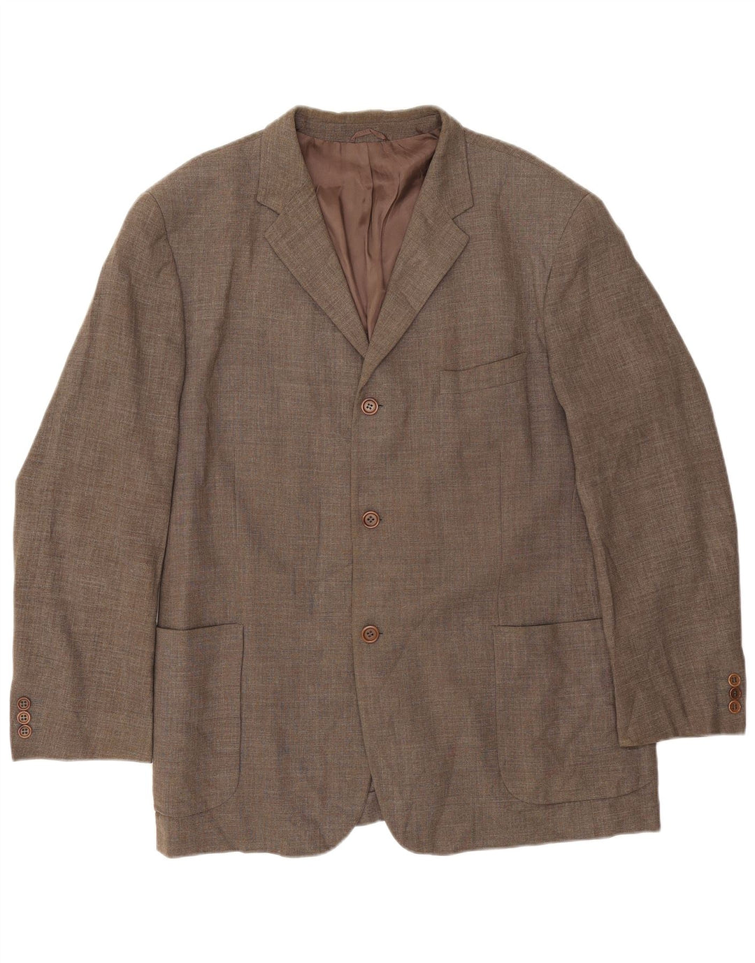 Massimo Dutti Herre 3-knaps blazerjakke EU 46 Lille grå uld