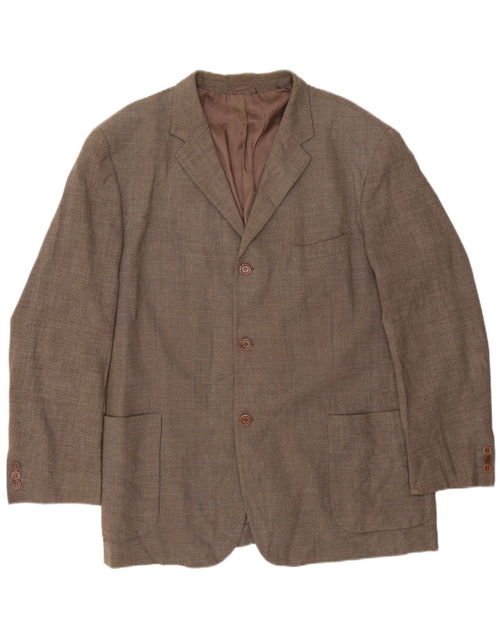 Massimo Dutti Herre 3-knaps blazerjakke EU 46 Lille grå uld