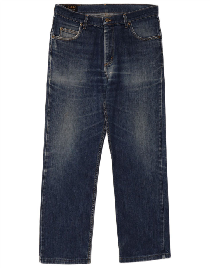 Lee Straight Jeans til mænd W34 L30 blå bomuld