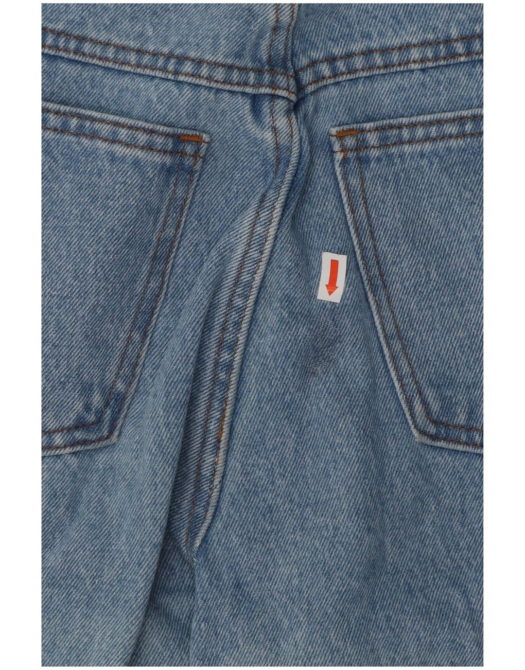 Vintage dame jeans med høj talje, W28 L30 blå bomuld