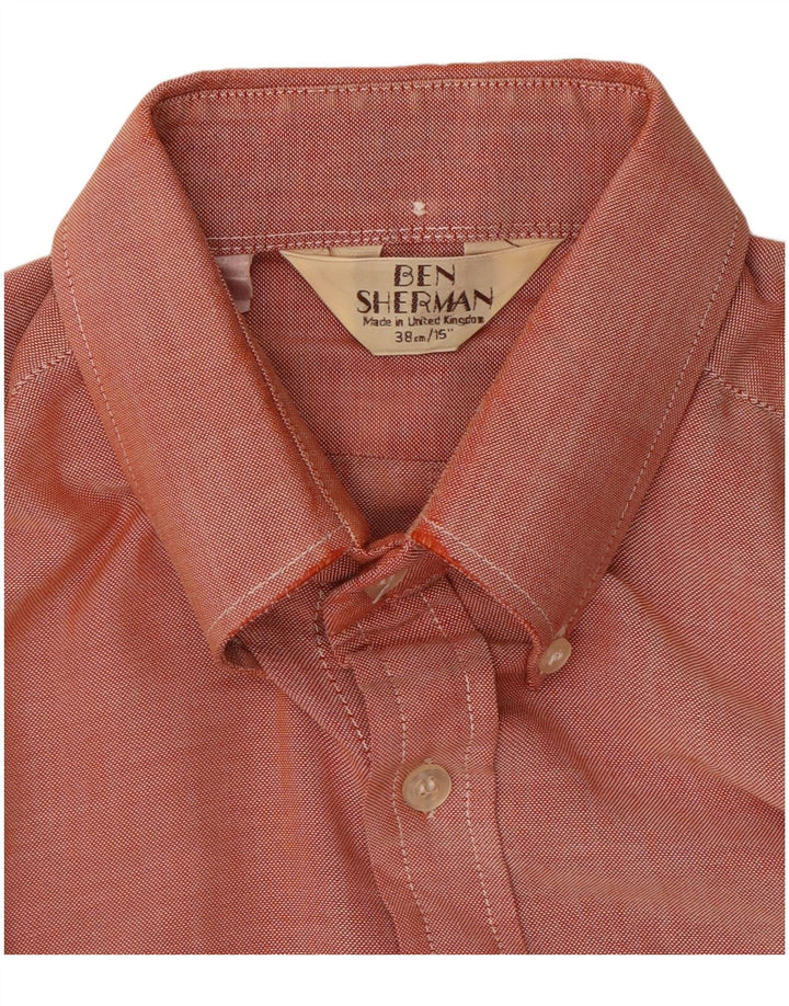 Ben Sherman Herreskjorte str. 38 15 Medium Rød