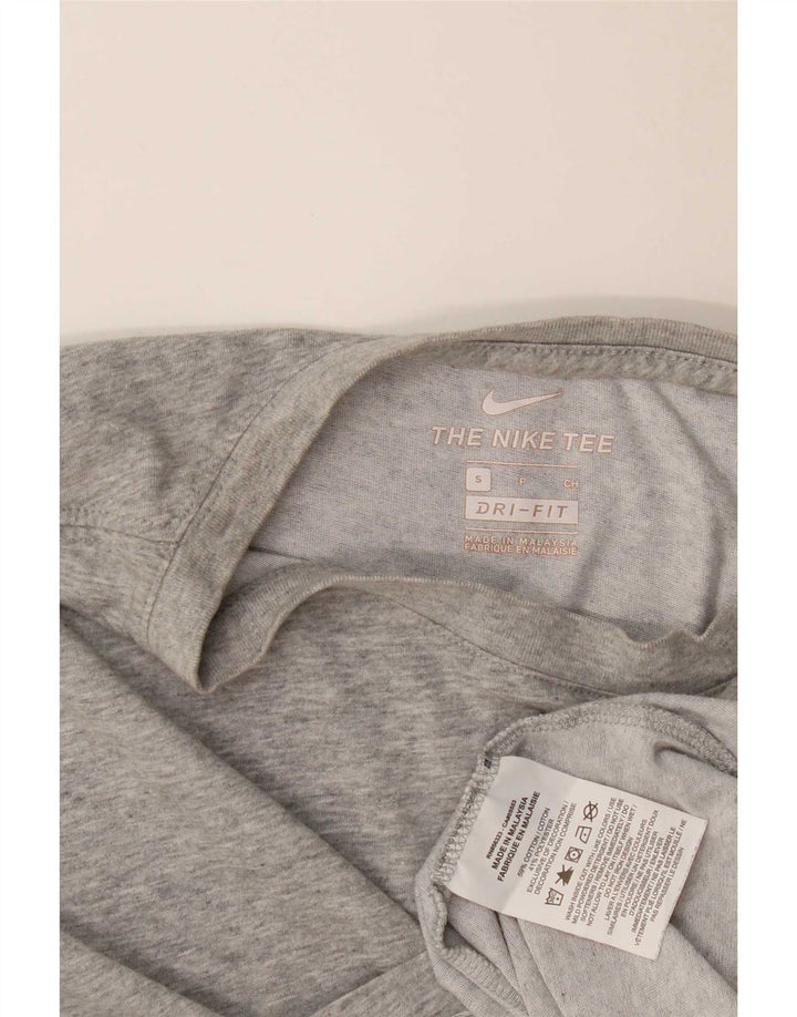 Nike herre Dri Fit T-shirt top lille grå bomuld