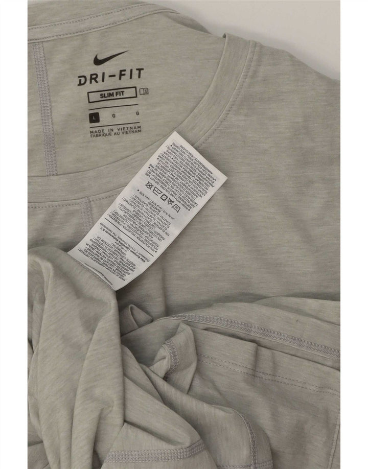 Nike Herre Dri Fit Slim Vest Top Stor Grå Polyester