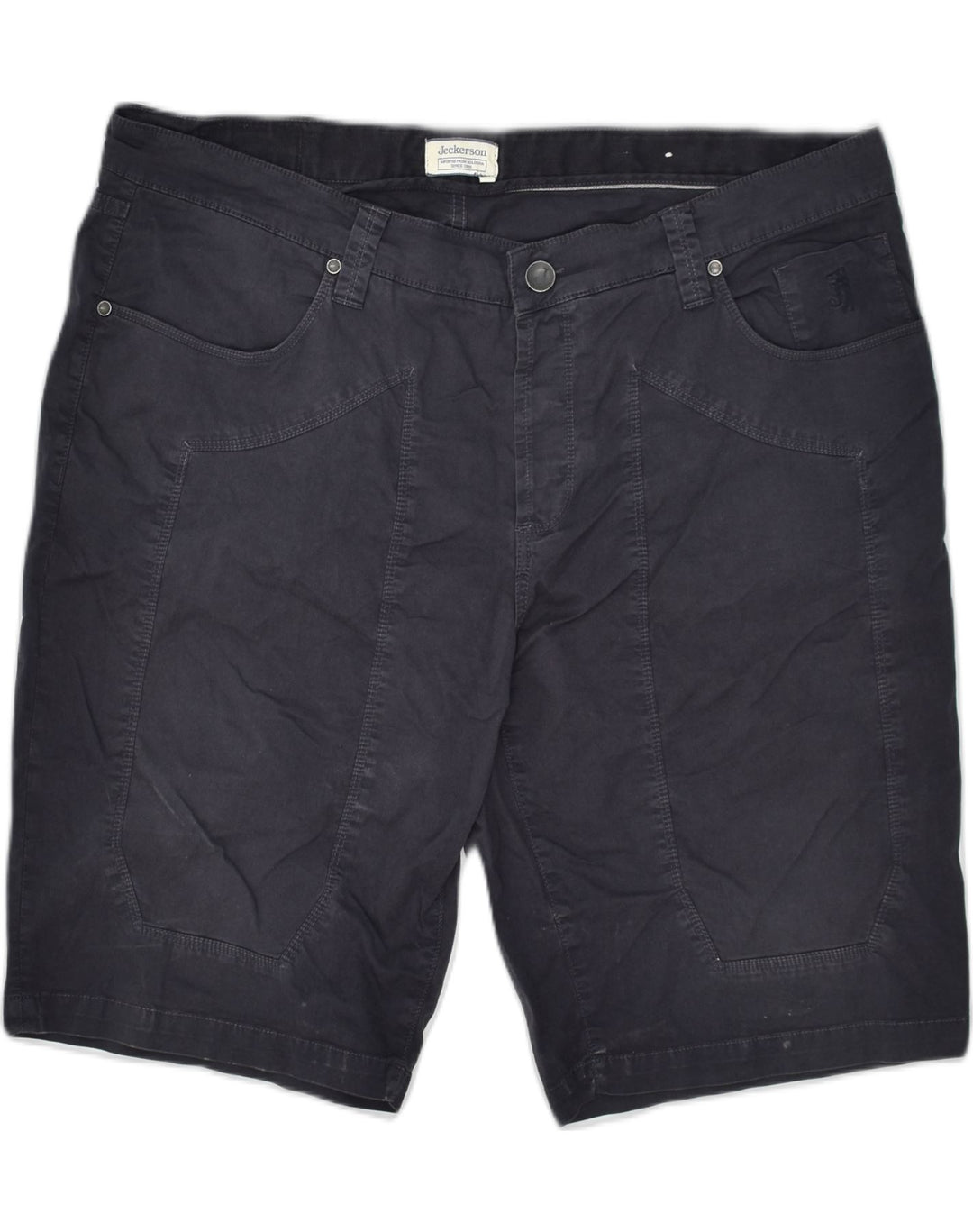 JECKERSON Womens Chino Shorts W40 XL Black Cotton | Vintage Jeckerson | Thrift | Second-Hand Jeckerson | Used Clothing | Messina Hembry 