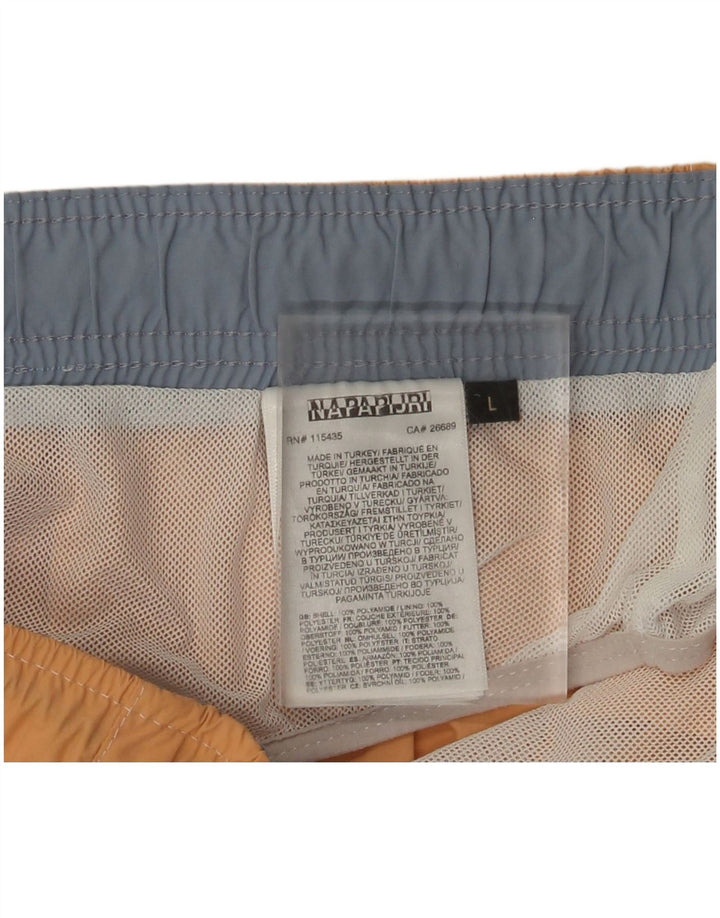 Napapijri Badeshorts til mænd store orange polyamid