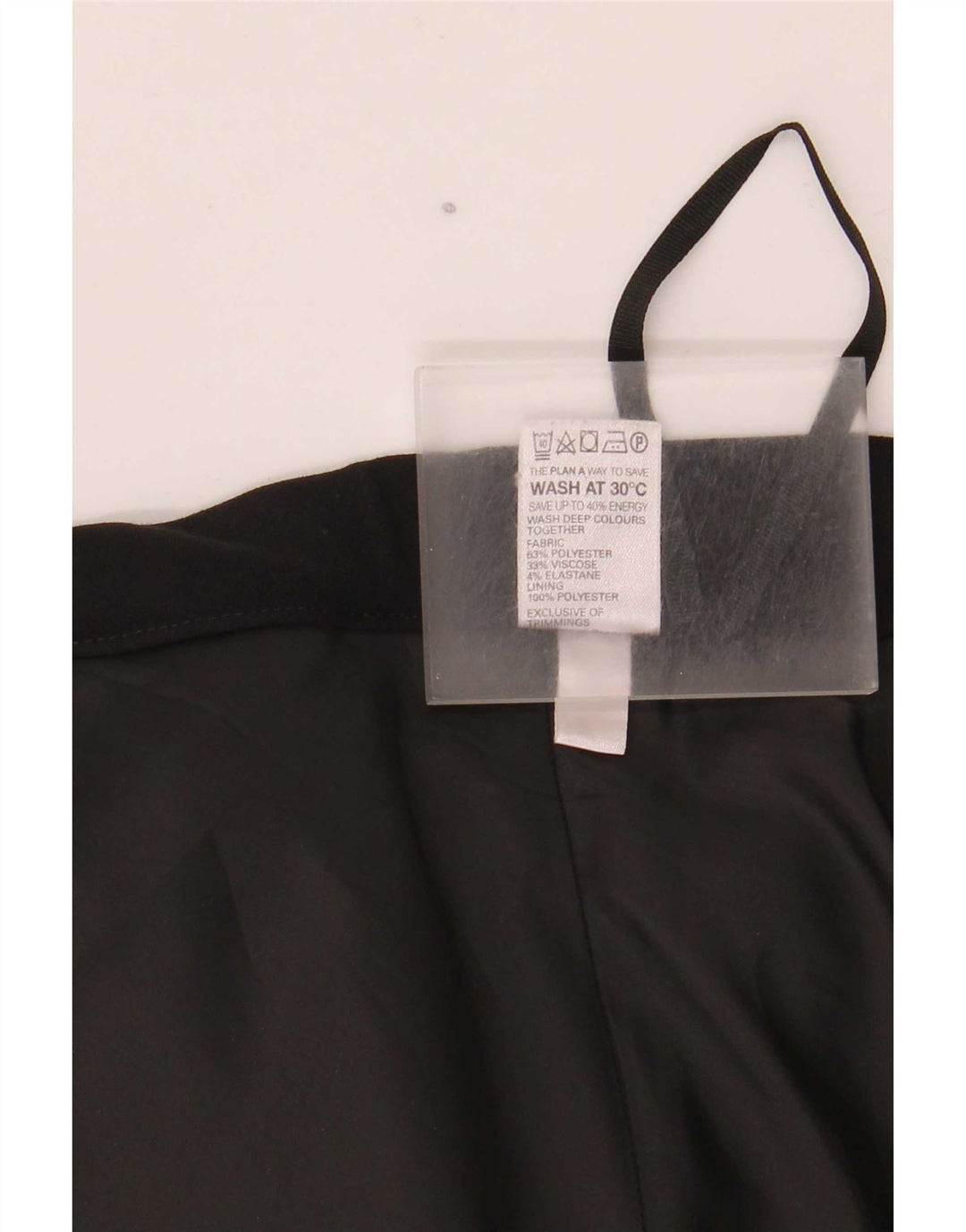 Marks & Spencer Kvinder abstrakt mønster A-line nederdel UK 16 Large W40 Black
