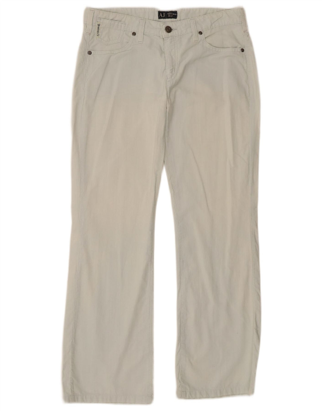 Armani Dame Bootcut Casual Bukser W27 L28 Blå Bomuld