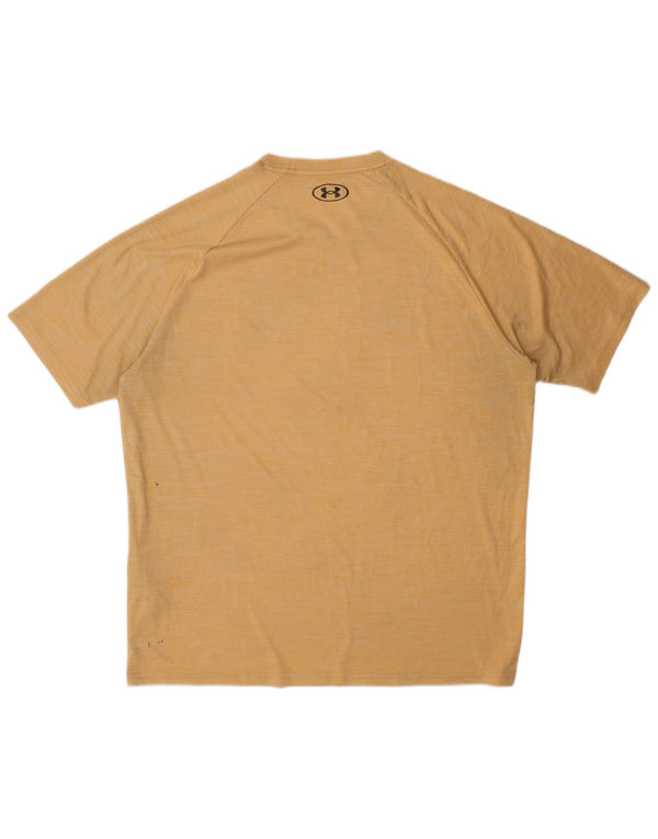 Under Armour Herre T-Shirt Top XL Gul Polyester
