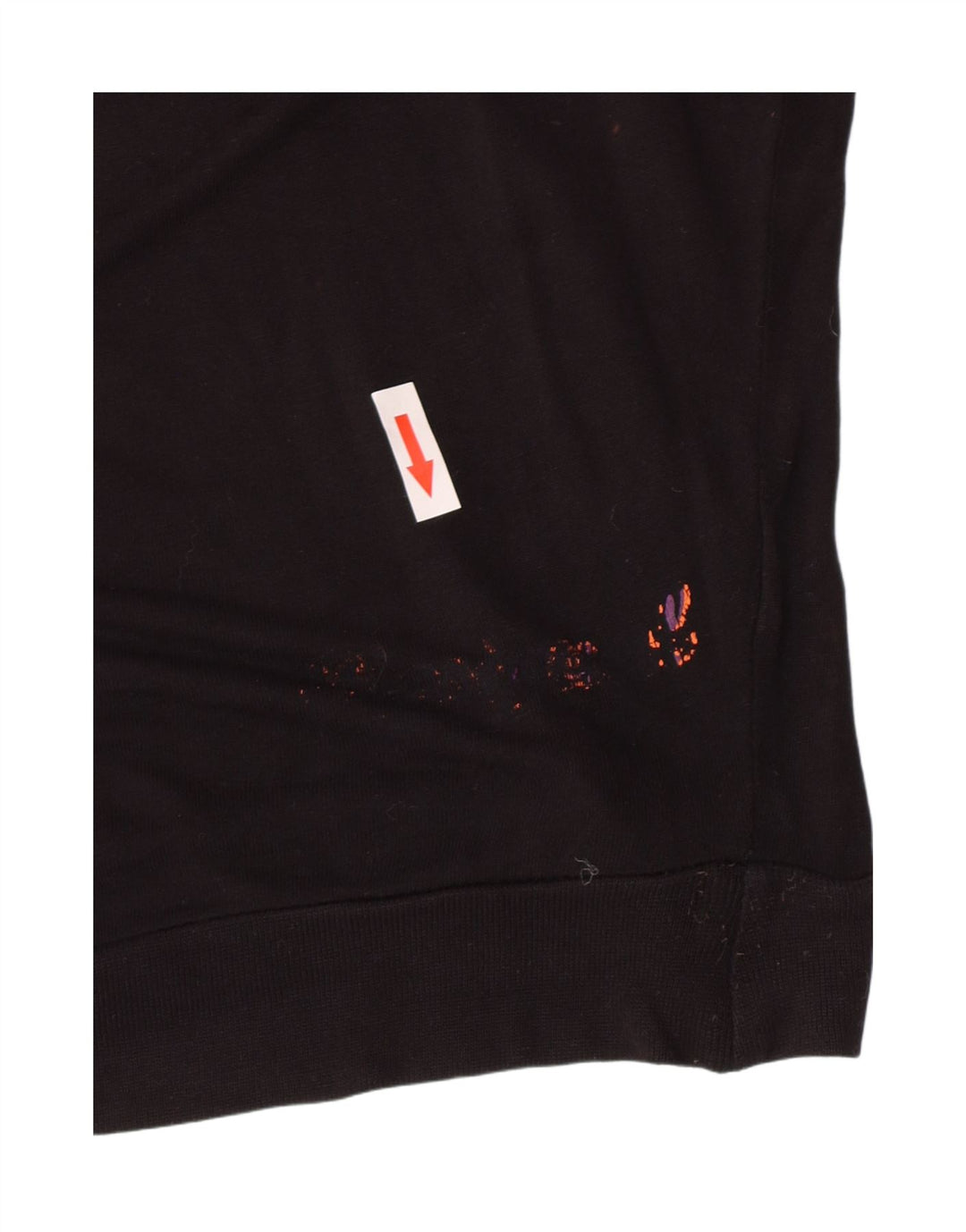Desigual Womens Batwing Bluse Top UK 16 Large Black Floral