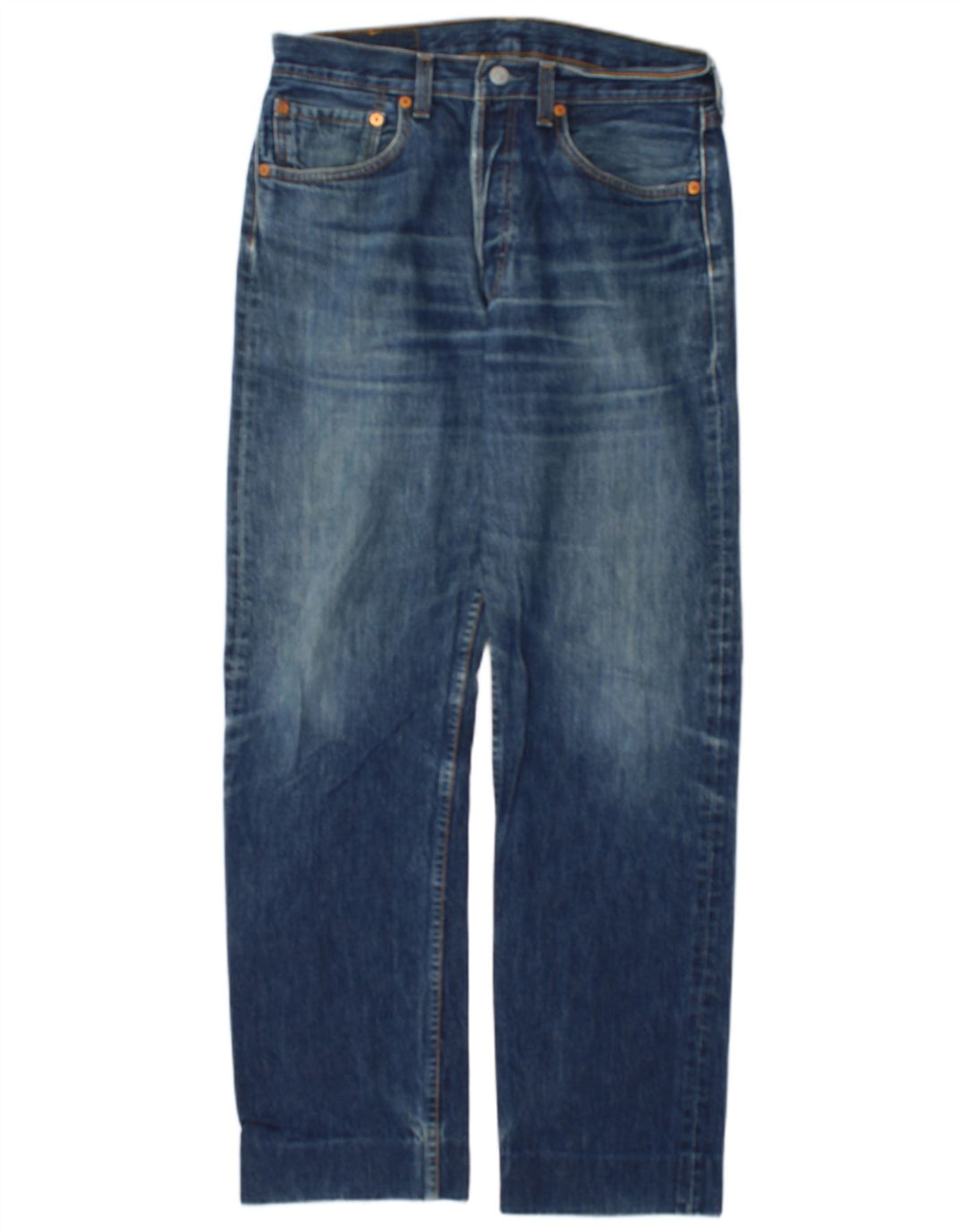 Levi's Herre 501 Straight Jeans W31 L30 Blå