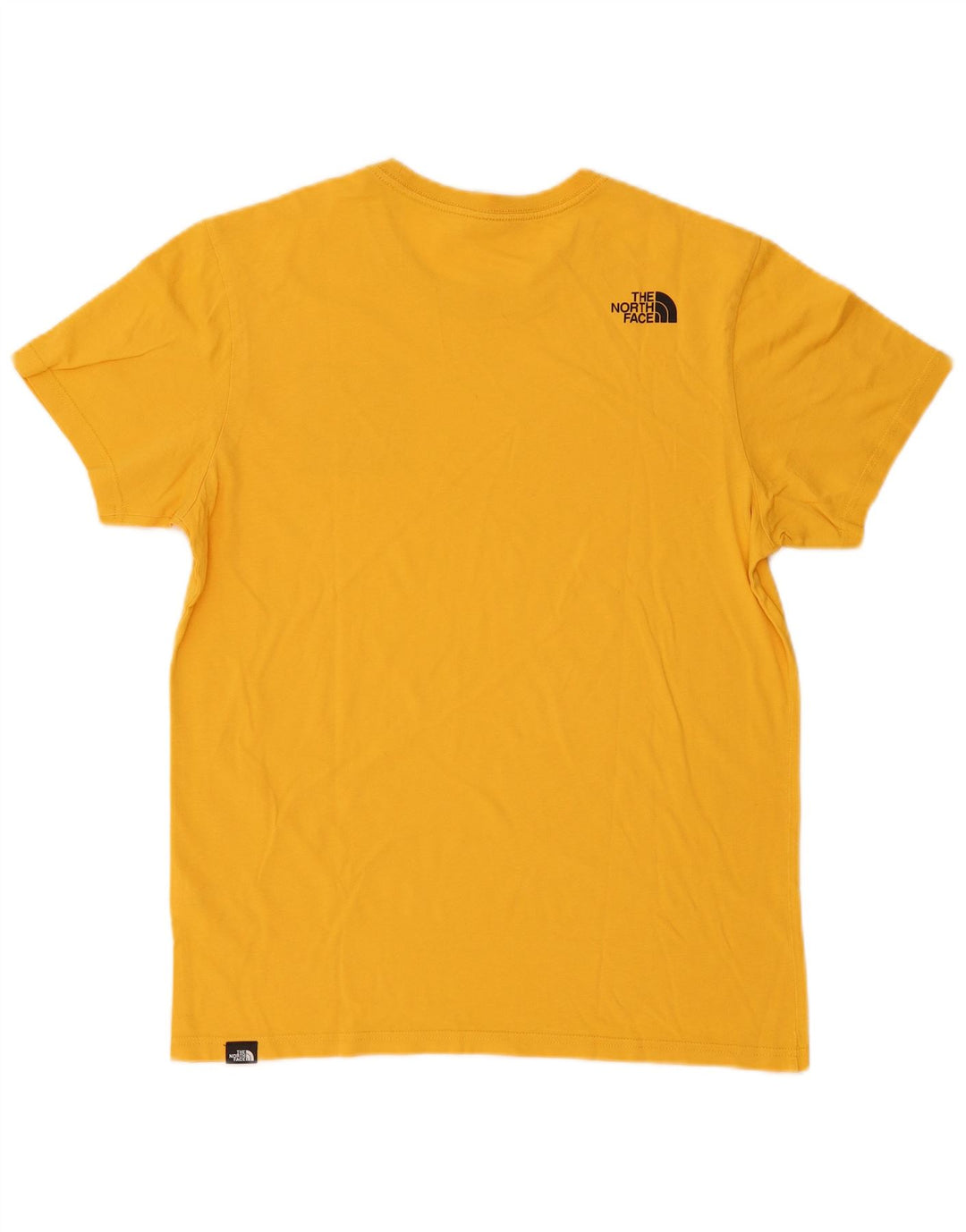 The North Face Herre grafisk T-shirt Top Medium Gul Bomuld