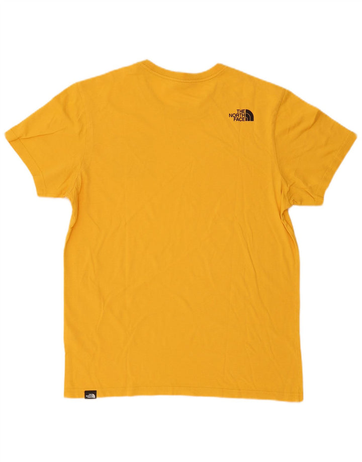The North Face Herre grafisk T-shirt Top Medium Gul Bomuld