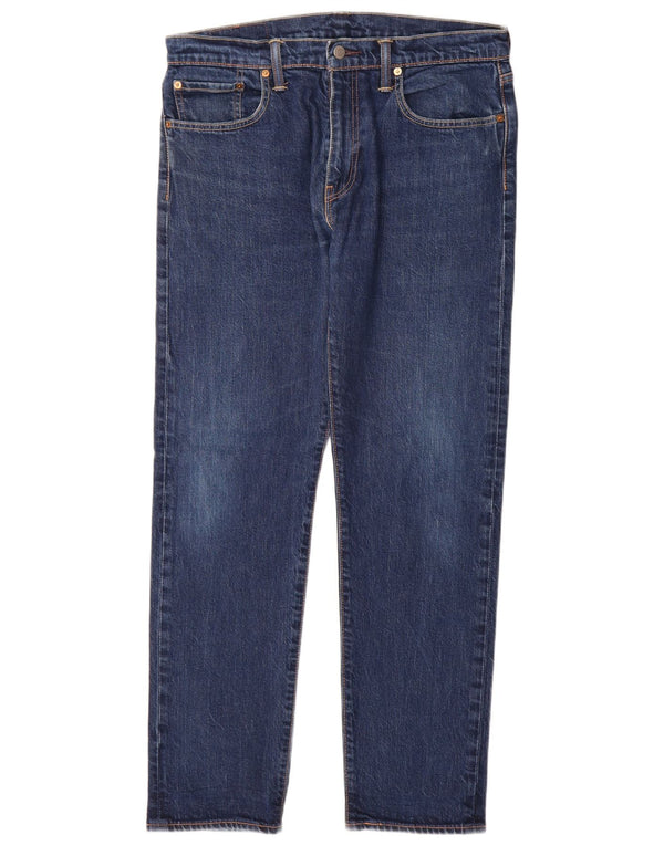 Levi's Herre 502 Slim Tapered Jeans W33 L32 Blå Bomuld