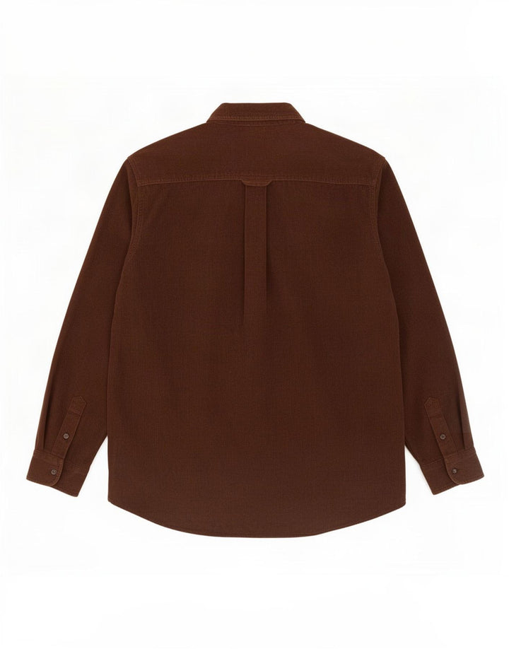 Rifle Herre Corduroy skjorte Medium brun bomuld