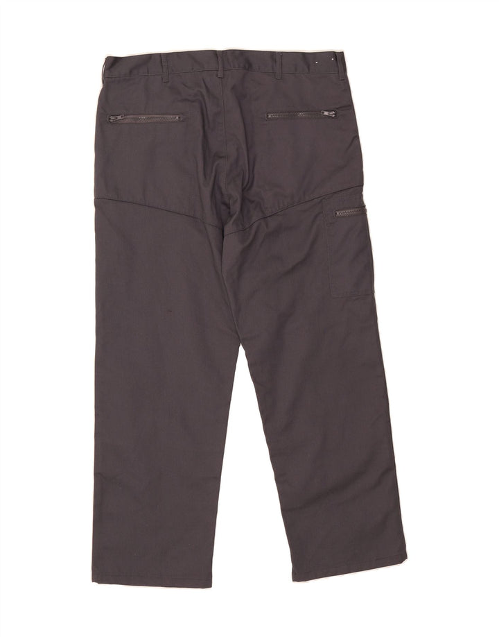 DICKIES Mens Straight Cargo Trousers W38 L29 Grey Polyester Vintage Dickies and Second-Hand Dickies from Messina Hembry 