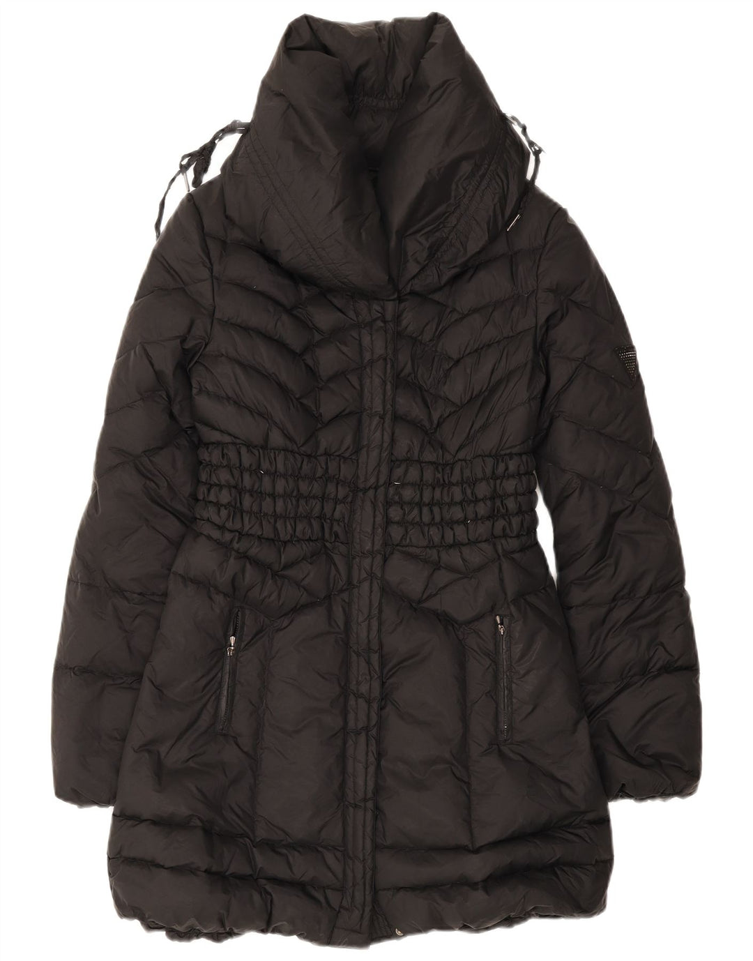 Guess Womens Polstret Frakke UK 8 Small Black Polyester
