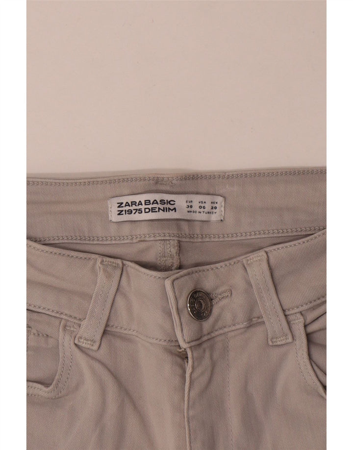 Zara Dame Skinny Jeans EU 38 Small W28 L30 Grå
