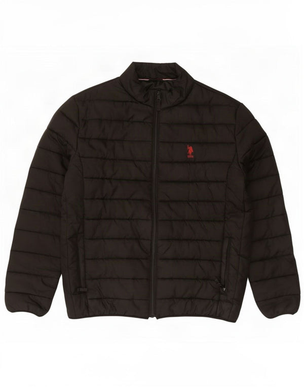 U.S. Polo Assn. Herre polstret jakke UK 42 XL sort nylon