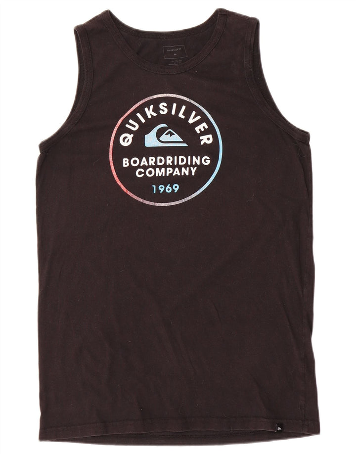 Quiksilver Herre Grafisk Vest Top XL Sort Bomuld