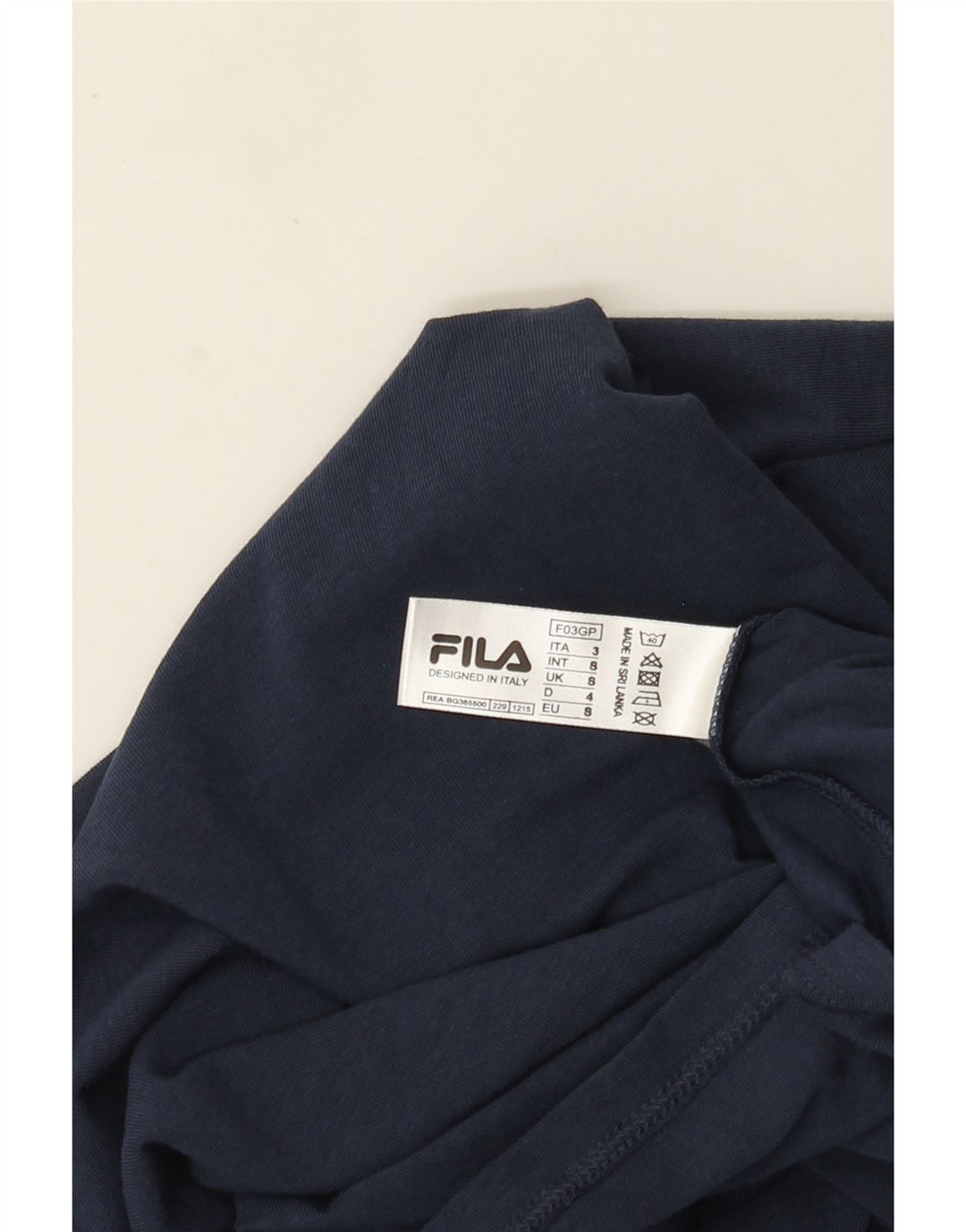 Fila herre T-shirt top lille marineblå bomuld