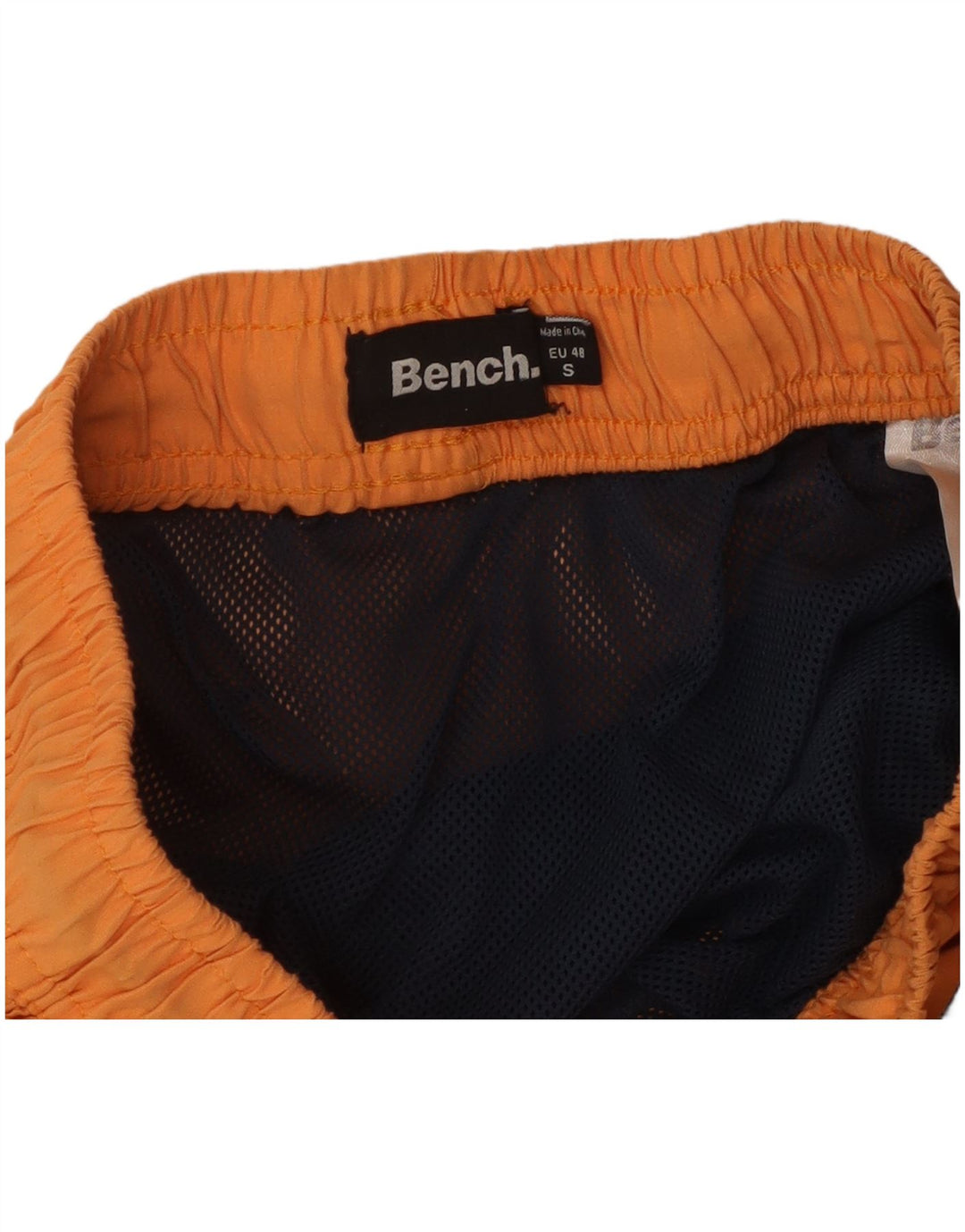 Bænk Herre grafiske svømmeshorts Små orange polyester